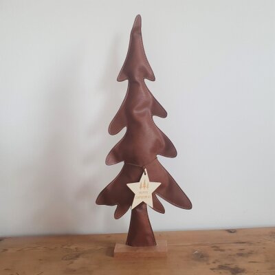 Weihnachtsbaum aus Kunstleder - 57 cm