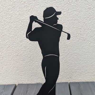 Golfspieler - schwarz