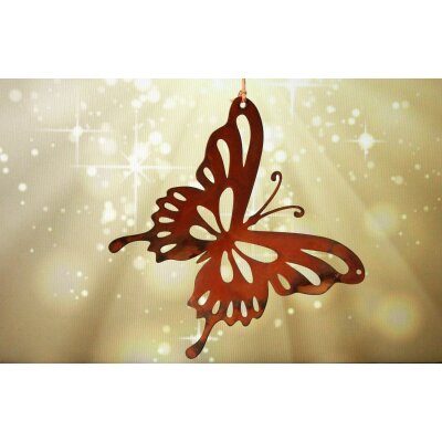 Schmetterling Paula zum Aufhängen - Edelrost