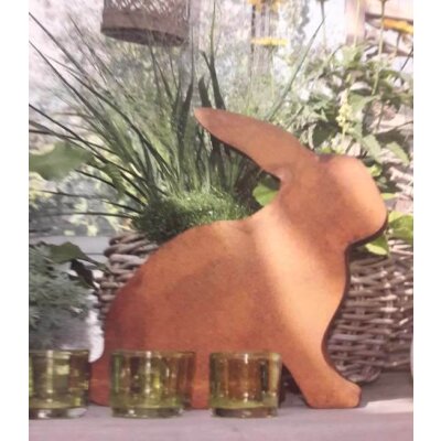 3D Hase - Standfigur Edelrost